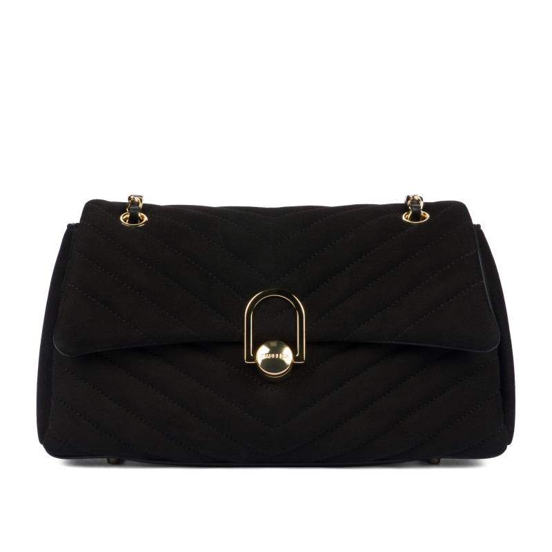 Borsa donna a tracolla 052g camoscio nero