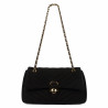 Borsa donna a tracolla 052g camoscio nero