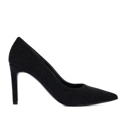 Scarpe eleganti donna 1366 nero velluto iridescente