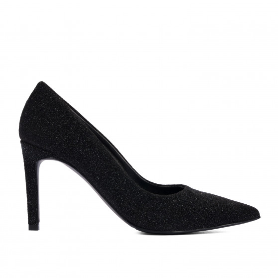 Scarpe eleganti donna 1366 nero velluto iridescente