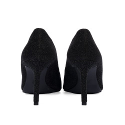 Scarpe eleganti donna 1366 nero velluto iridescente