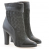 Stivaletti donna 1146 nero+nero madreperlato