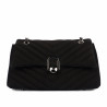 Borsa donna a tracolla 052g 01 camoscio nero