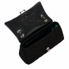 Borsa donna a tracolla 052g 01 camoscio nero