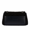 Borsa donna a tracolla 052g 01 camoscio nero