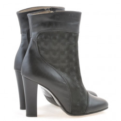 Stivaletti donna 1146 nero+nero madreperlato