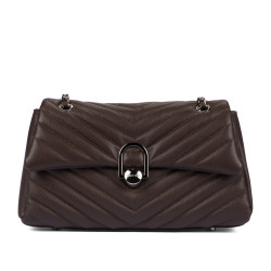 Borsa da donna a spalla 052g 01 testa di moro
