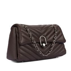 Borsa da donna a spalla 052g 01 testa di moro