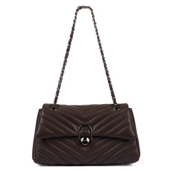 Borsa da donna a spalla 052g 01 testa di moro