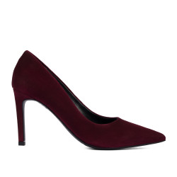 Scarpe eleganti donna 1366 bordeaux velluto