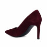 Scarpe eleganti donna 1366 bordeaux velluto
