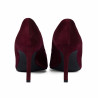 Scarpe eleganti donna 1366 bordeaux velluto