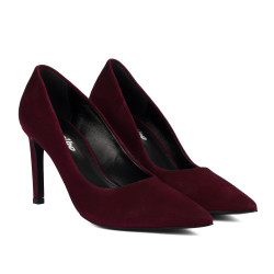 Scarpe eleganti donna 1366 bordeaux velluto