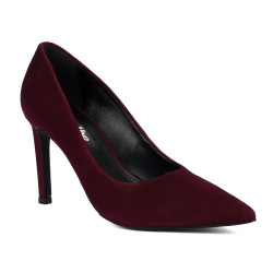 Scarpe eleganti donna 1366 bordeaux velluto