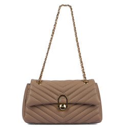 Borsa donna a tracolla 052g cappuccino