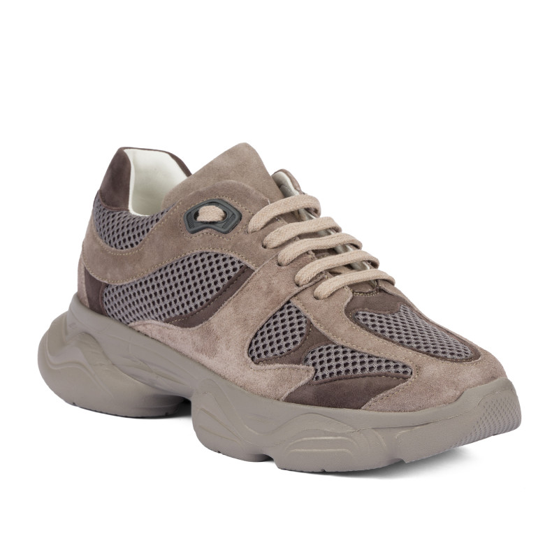 Scarpe sportive donna 6102 sabbia scamosciato combinato