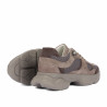Scarpe sportive donna 6102 sabbia scamosciato combinato