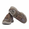Scarpe sportive donna 6102 sabbia velluto combinato 01