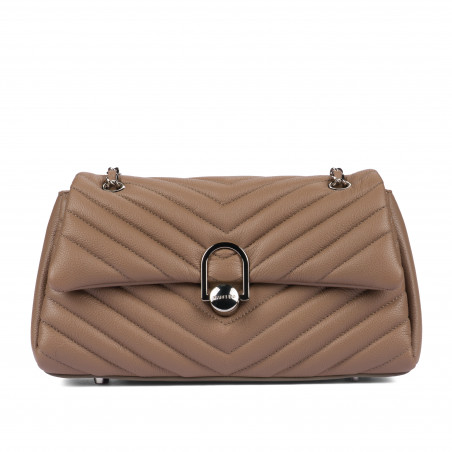 Borsa da donna a tracolla 052g 01 cappuccino