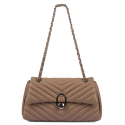 Borsa da donna a tracolla 052g 01 cappuccino