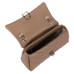 Borsa da donna a tracolla 052g 01 cappuccino