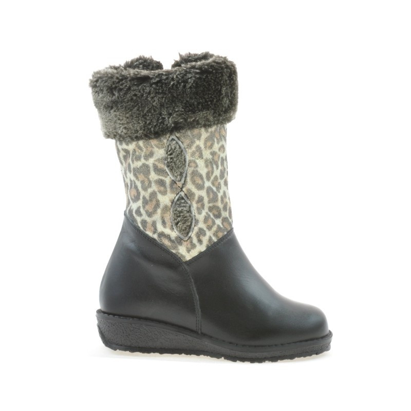 Stivali piccoli bambini 24c nero+tigris