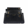 Borsa da donna a spalla 041g coccodrillo nero