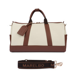 Borsa viaggio 305g beige+marrone