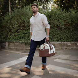 Borsa da viaggio 305g 01 beige+marrone lifestyle