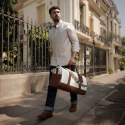 Borsa da viaggio 305g 01 beige+marrone lifestyle
