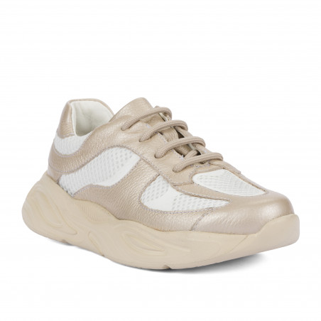 Scarpe per bambini 2034 beige combinato