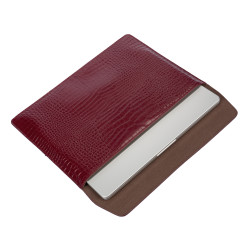 Custodia per laptop 309g croco bordeaux