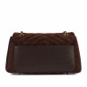 Borsa da donna a tracolla 052g scamosciata caffè