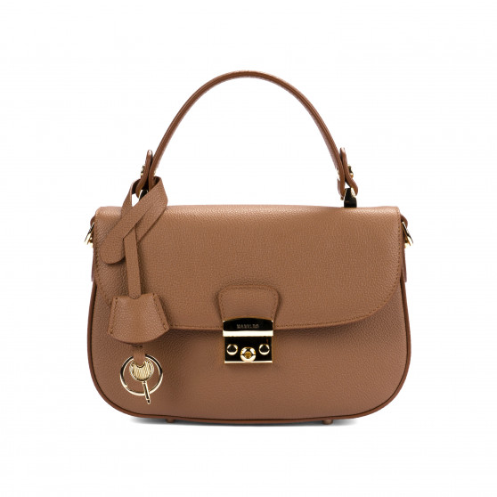 Borsa da donna a mano 022g marrone dorato