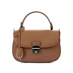 Borsa da donna a mano 022g 01 marrone dorato