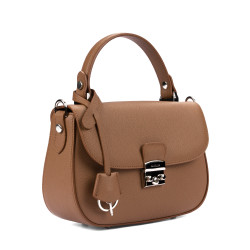 Borsa da donna a mano 022g 01 marrone dorato