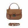 Borsa da donna a mano 022g 01 marrone dorato