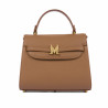 Borsa da donna a tracolla 033g marrone dorato