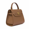 Borsa da donna a tracolla 033g marrone dorato