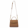 Borsa da donna a tracolla 033g marrone dorato