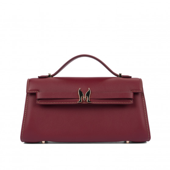 Borsa a tracolla da donna 041g bordeaux
