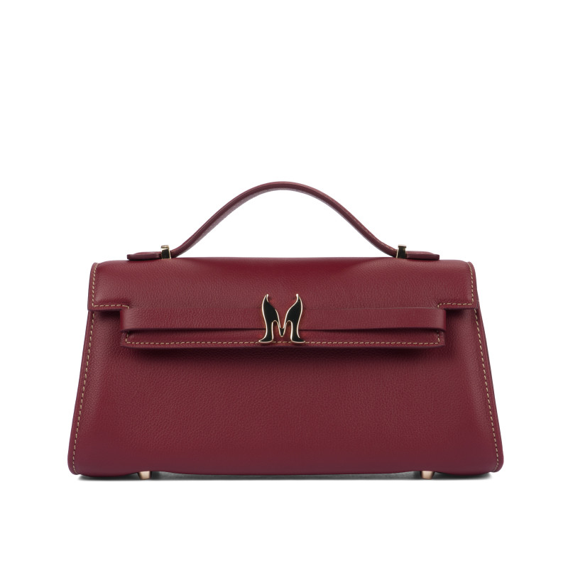 Borsa a tracolla da donna 041g bordeaux