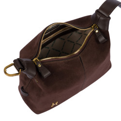 Borsa donna a mano 037-1g camoscio coffe beans