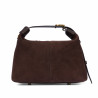 Borsa donna a mano 037-1g camoscio coffe beans