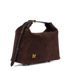 Borsa donna a mano 037-1g camoscio coffe beans