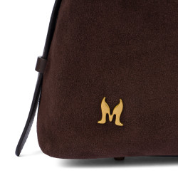 Borsa donna a mano 037-1g camoscio coffe beans