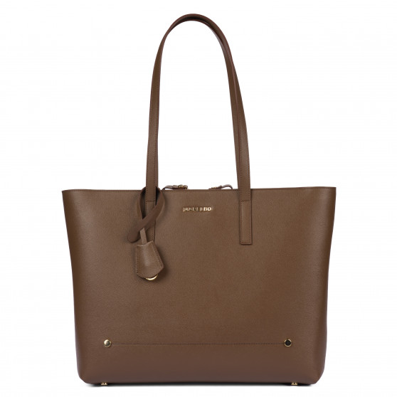 Borsa a tracolla da donna 034g marrone caviale