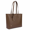 Borsa a tracolla da donna 034g marrone caviale