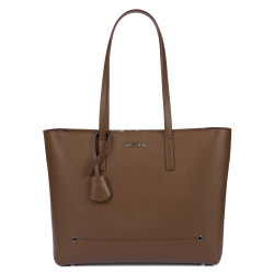 Borsa donna a tracolla 034g 01 marrone caviale