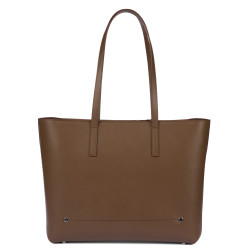 Borsa donna a tracolla 034g 01 marrone caviale